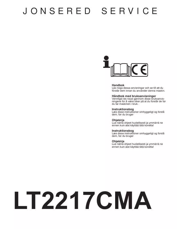 Mode d'emploi JONSERED LT 2217 CMA