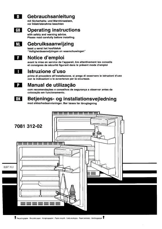 Mode d'emploi JUNO JKU2332