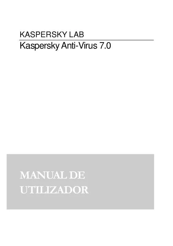Mode d'emploi KAPERSKY ANTI-VIRUS 7.0
