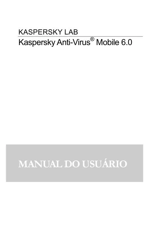 Mode d'emploi KAPERSKY ANTI-VIRUS MOBILE 6.0