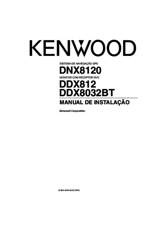 Mode d'emploi KENWOOD DNX8120