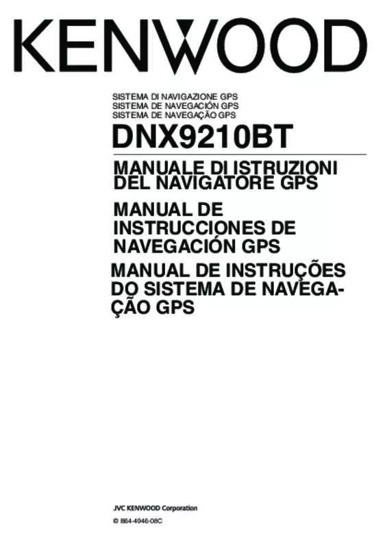 Mode d'emploi KENWOOD DNX9210BT