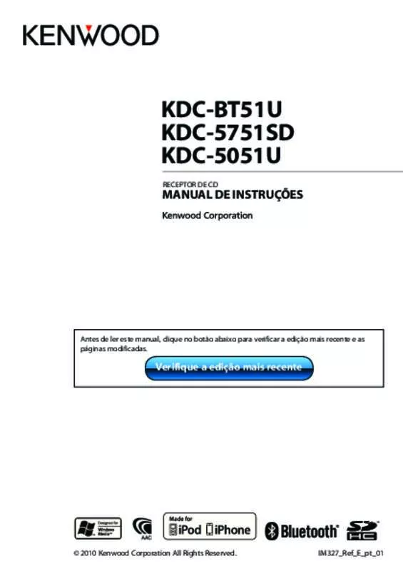 Mode d'emploi KENWOOD KDC-5751SD