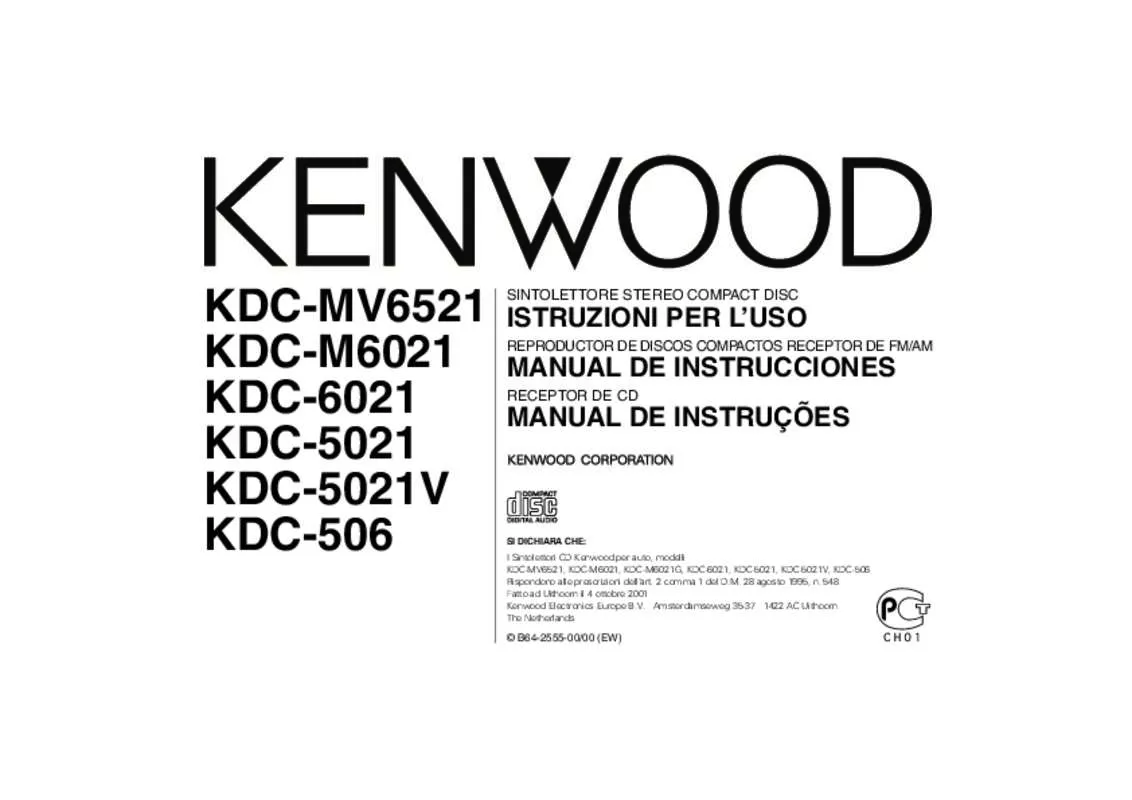 Mode d'emploi KENWOOD KDC-6021