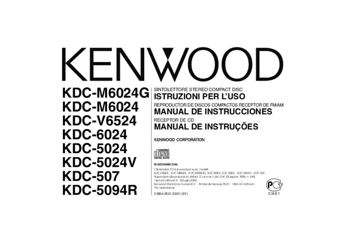 Mode d'emploi KENWOOD KDC-6024