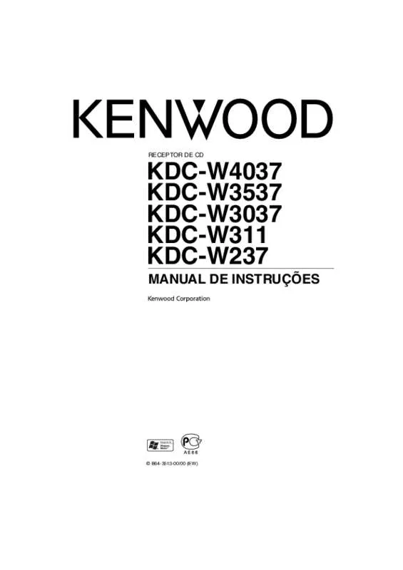 Mode d'emploi KENWOOD KDC-W3537