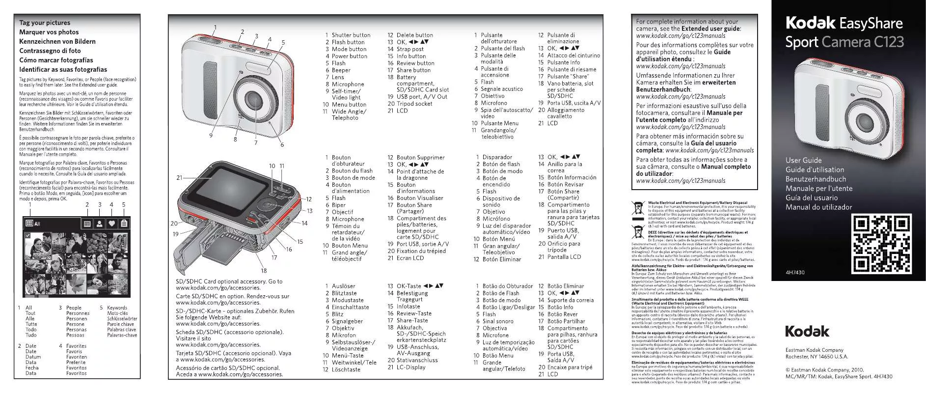 Mode d'emploi KODAK EASYSHARE CX7300