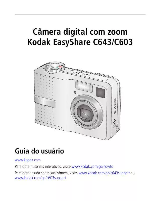 Mode d'emploi KODAK EASYSHARE C603