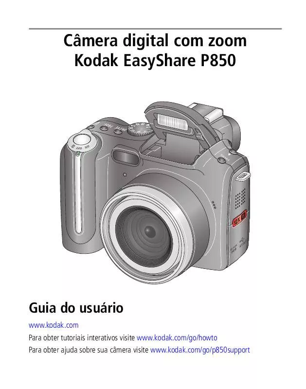 Mode d'emploi KODAK EASYSHARE P850