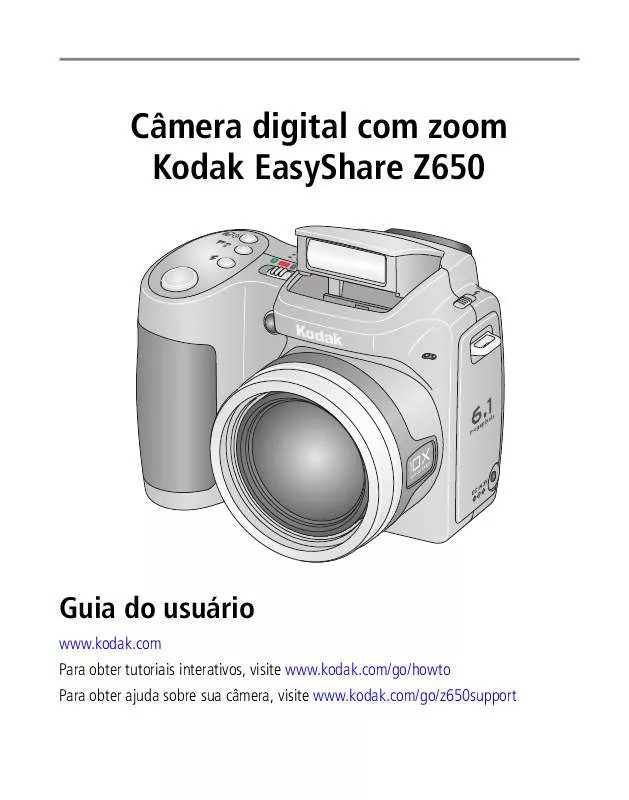 Mode d'emploi KODAK EASYSHARE Z650