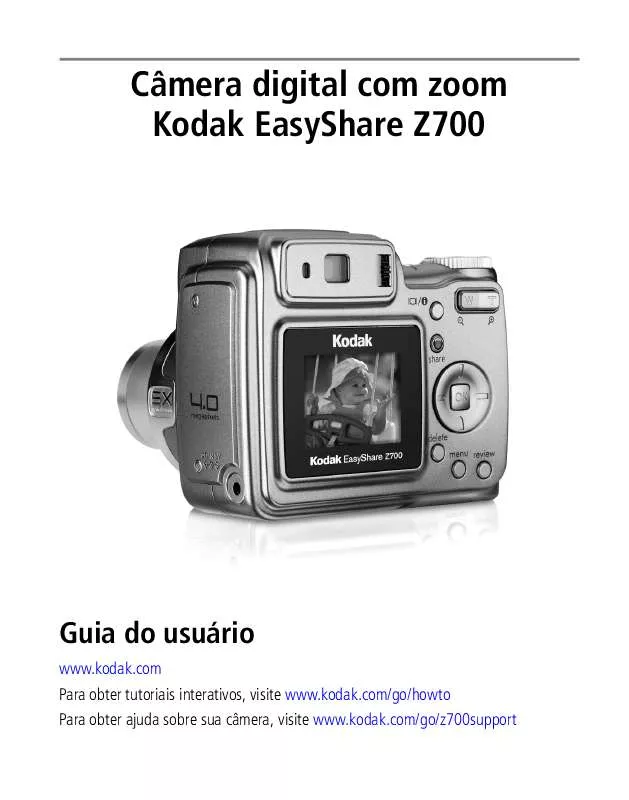 Mode d'emploi KODAK EASYSHARE Z700