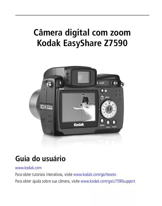 Mode d'emploi KODAK EASYSHARE Z7590