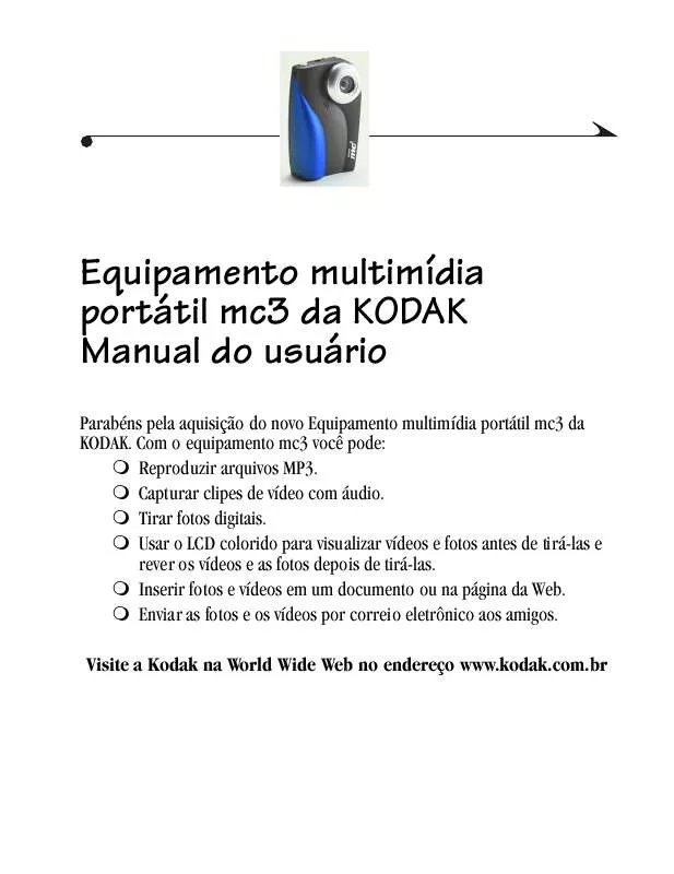 Mode d'emploi KODAK MC3