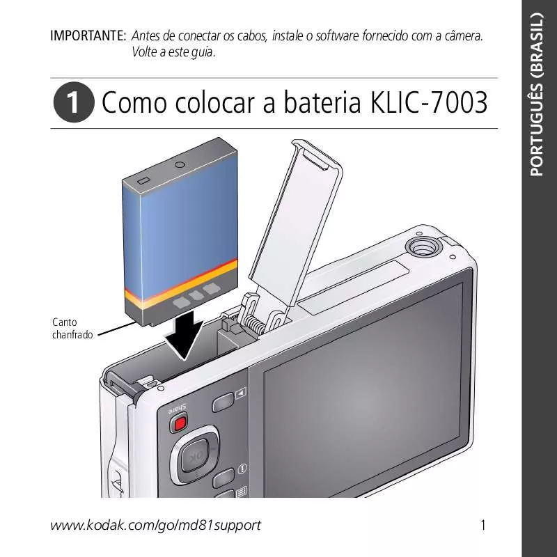 Mode d'emploi KODAK MD81