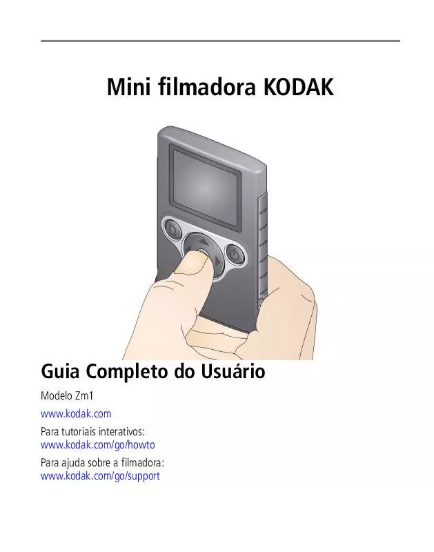 Mode d'emploi KODAK MINI FILMADORA