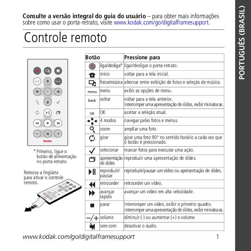 Mode d'emploi KODAK PADRÃO EASYSHARE