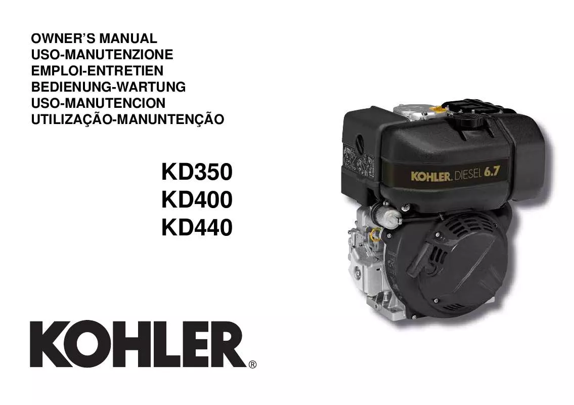 Mode d'emploi KOHLER KD420