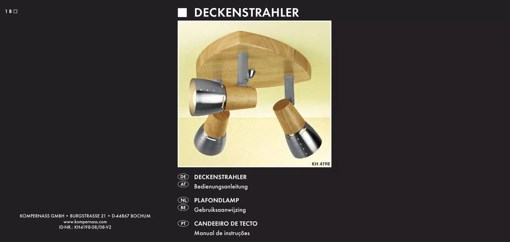 Mode d'emploi KOMPERNASS KH 4198