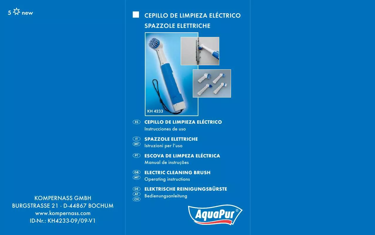 Mode d'emploi KOMPERNASS KH 4233 ELECTRIC CLEANING BRUSH