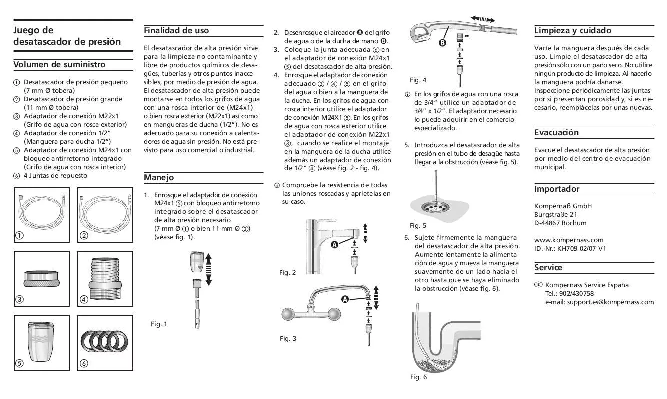 Mode d'emploi KOMPERNASS KH 709