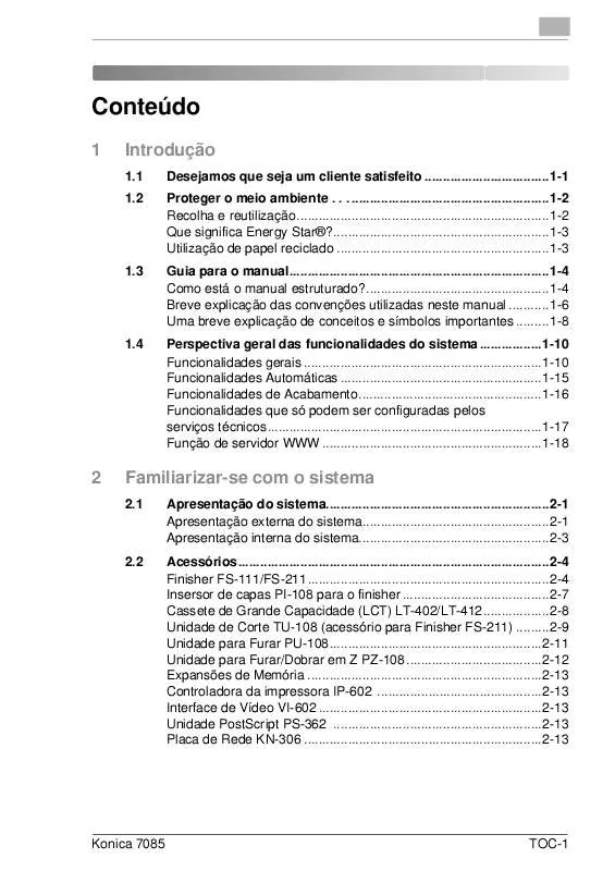 Mode d'emploi KONICA MINOLTA 7085