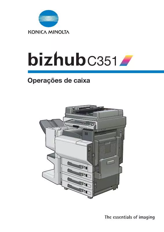 Mode d'emploi KONICA MINOLTA BIZHUB C351