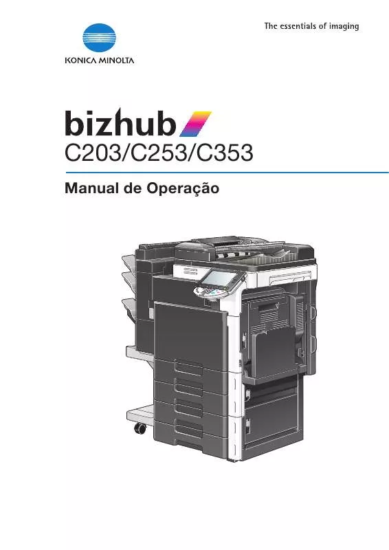 Mode d'emploi KONICA MINOLTA BIZHUB C353