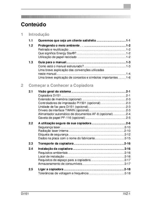 Mode d'emploi KONICA MINOLTA DI151