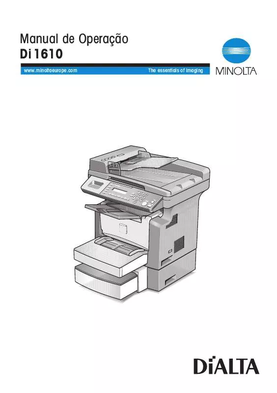 Mode d'emploi KONICA MINOLTA DI1610