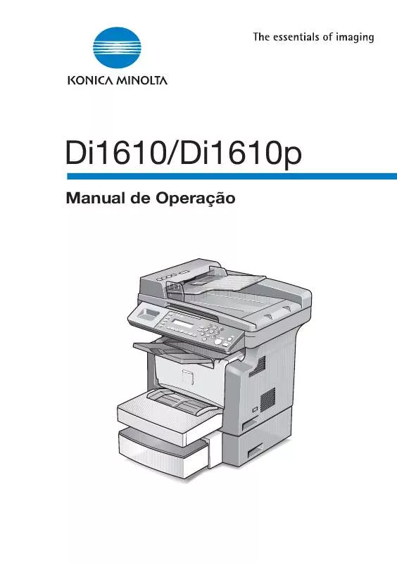 Mode d'emploi KONICA MINOLTA DI1610P