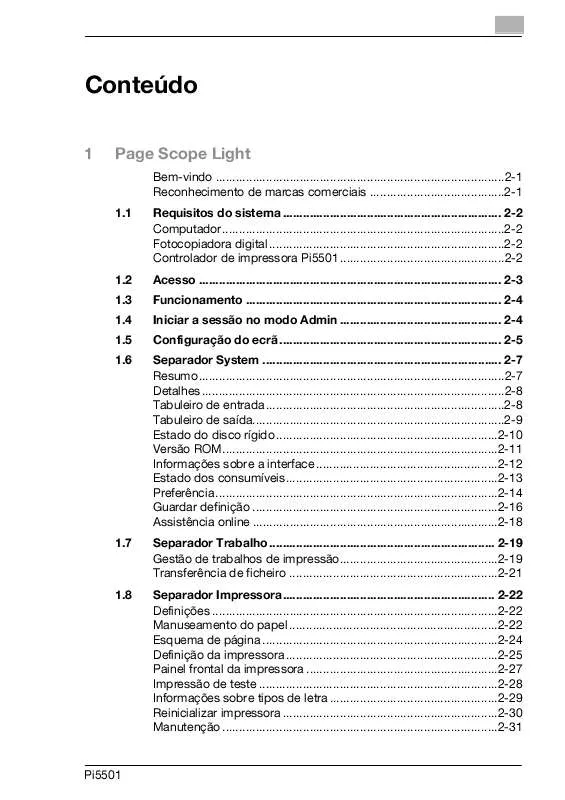 Mode d'emploi KONICA MINOLTA DI550