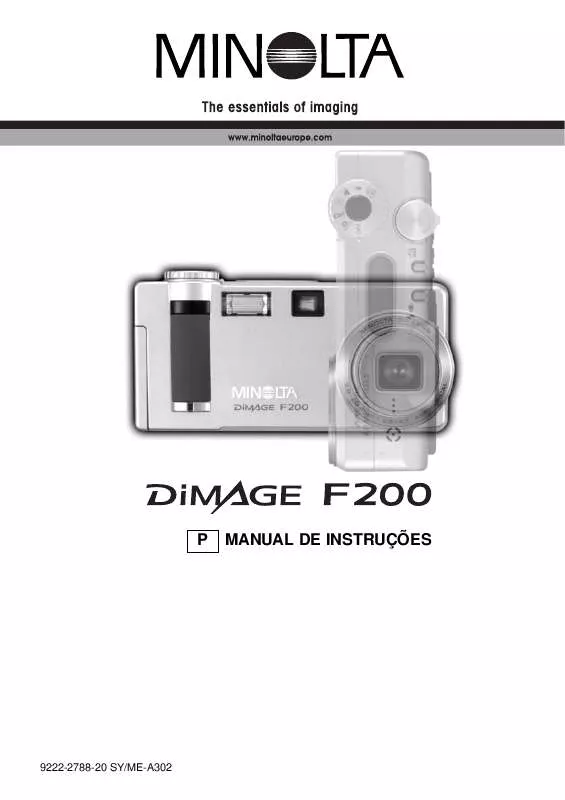 Mode d'emploi KONICA MINOLTA DIMAGE F200