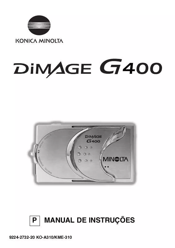 Mode d'emploi KONICA MINOLTA DIMAGE G400