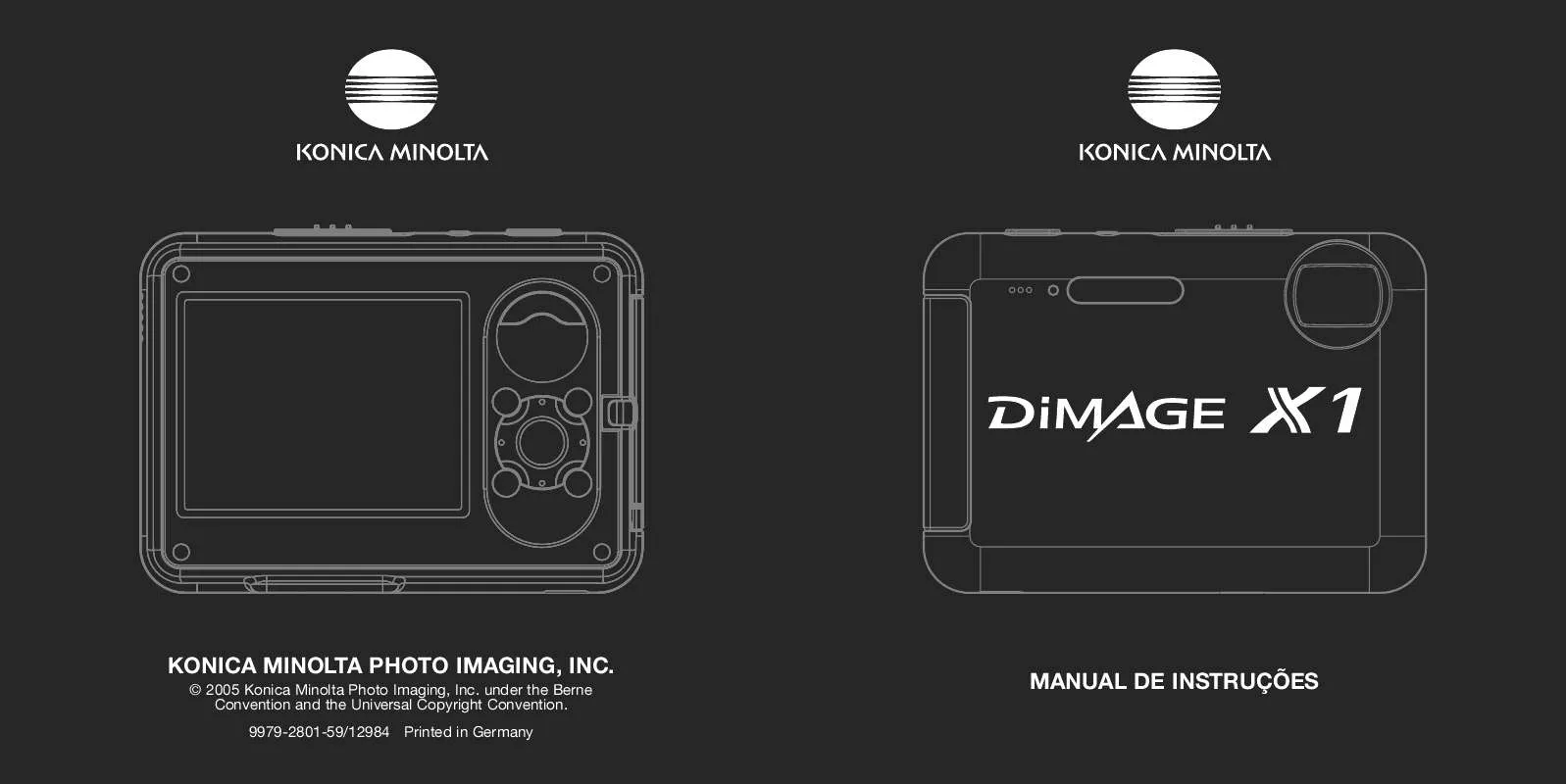 Mode d'emploi KONICA MINOLTA DIMAGE X1