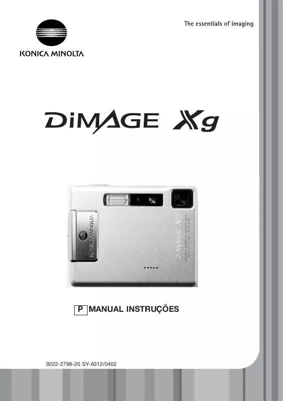 Mode d'emploi KONICA MINOLTA DIMAGE XG