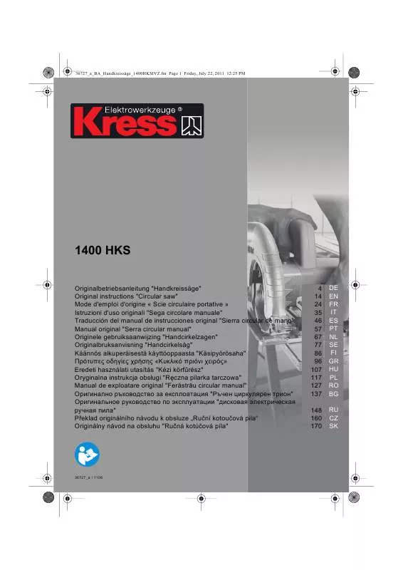 Mode d'emploi KRESS 1400 HKS