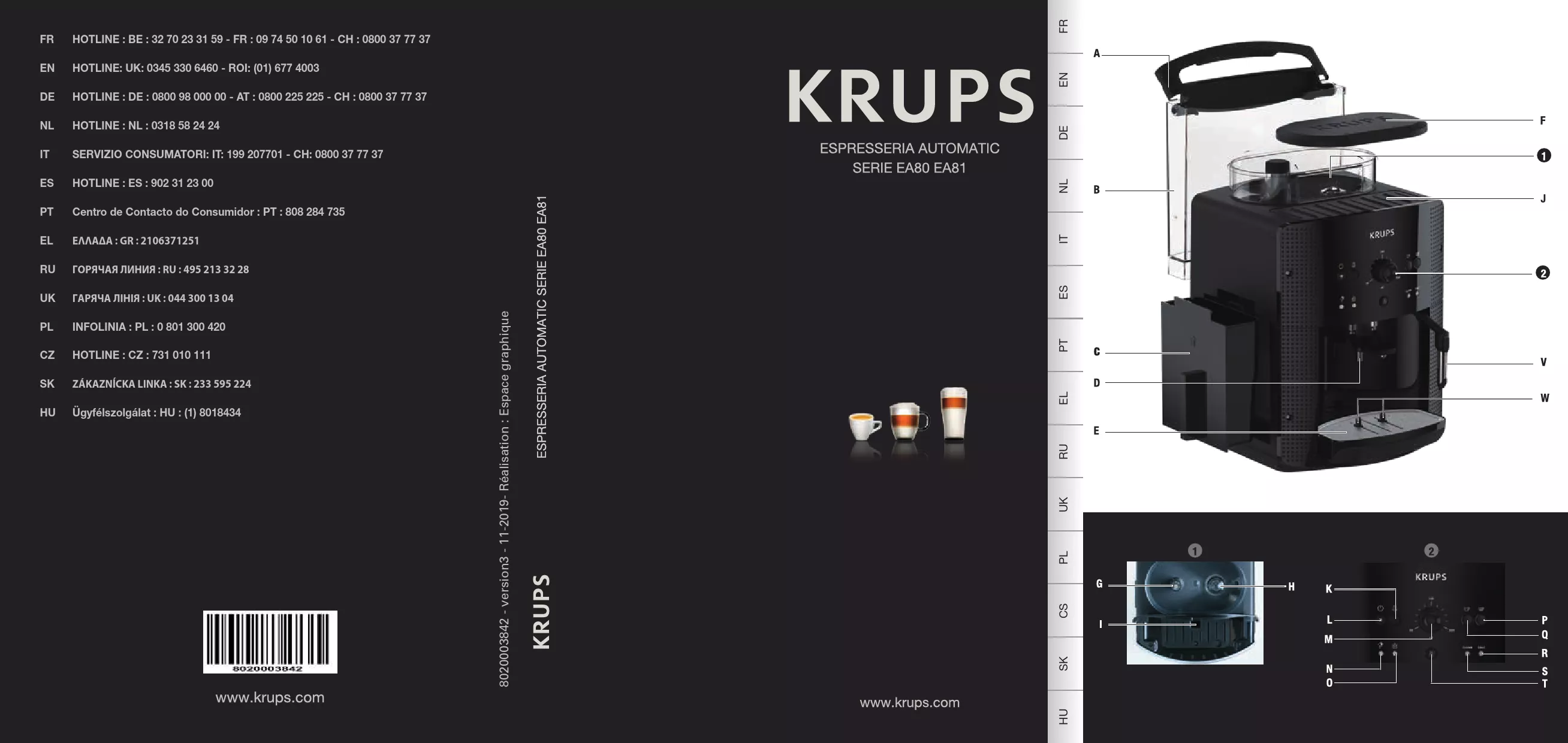 Mode d'emploi KRUPS EA 8110