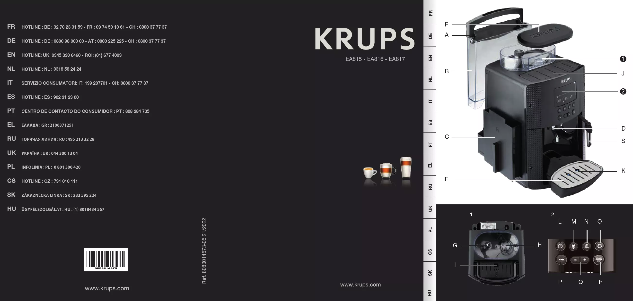 Mode d'emploi KRUPS ESSENTIAL YY8135FD