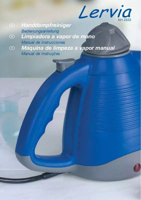 Mode d'emploi LERVIA KH 2323 HAND STEAM CLEANER