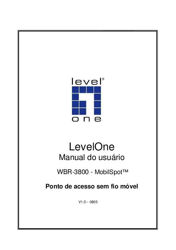 Mode d'emploi LEVEL ONE WBR-3800