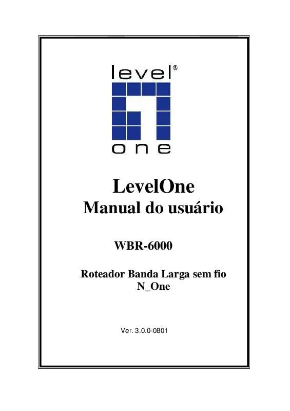 Mode d'emploi LEVEL ONE WBR-6000