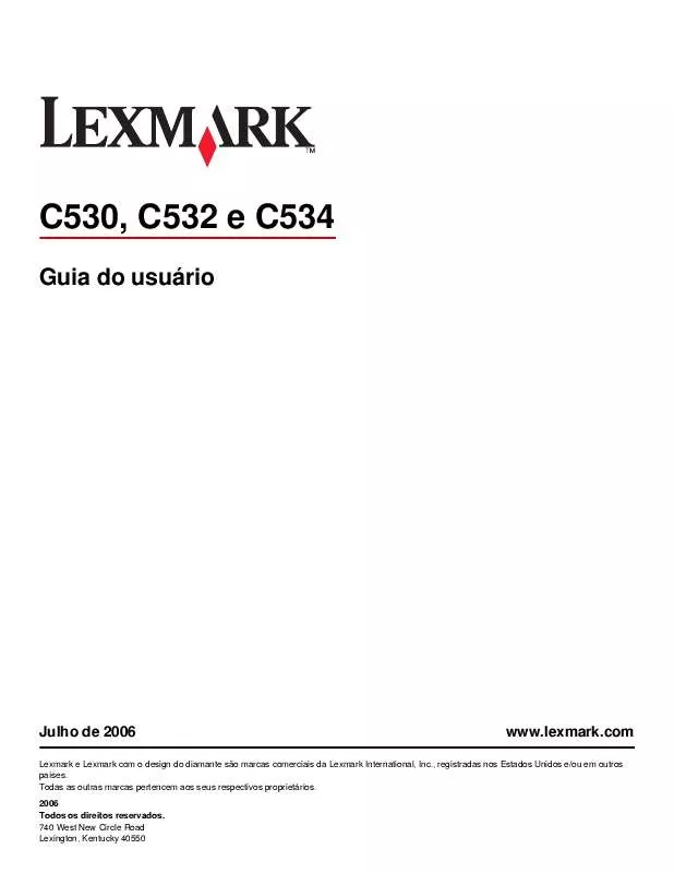 Mode d'emploi LEXMARK C532