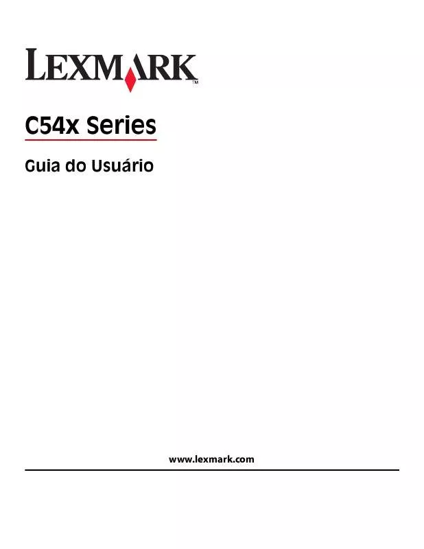 Mode d'emploi LEXMARK C540