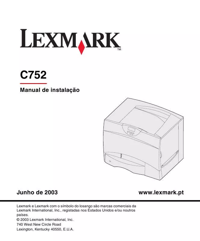 Mode d'emploi LEXMARK C752