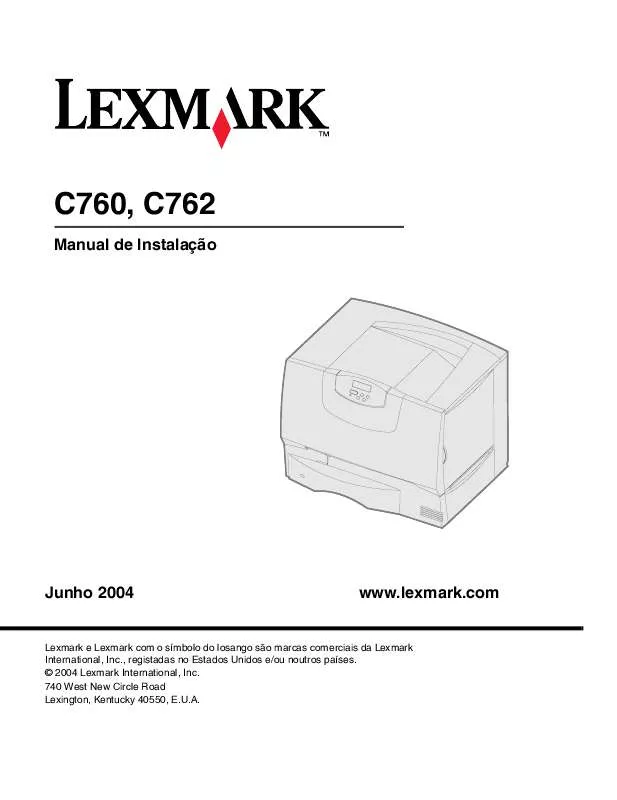 Mode d'emploi LEXMARK C760