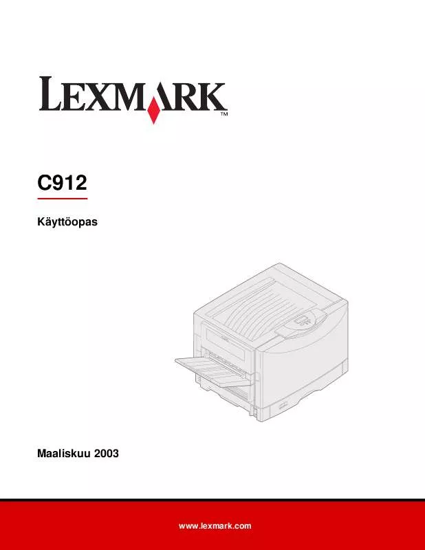 Mode d'emploi LEXMARK C912