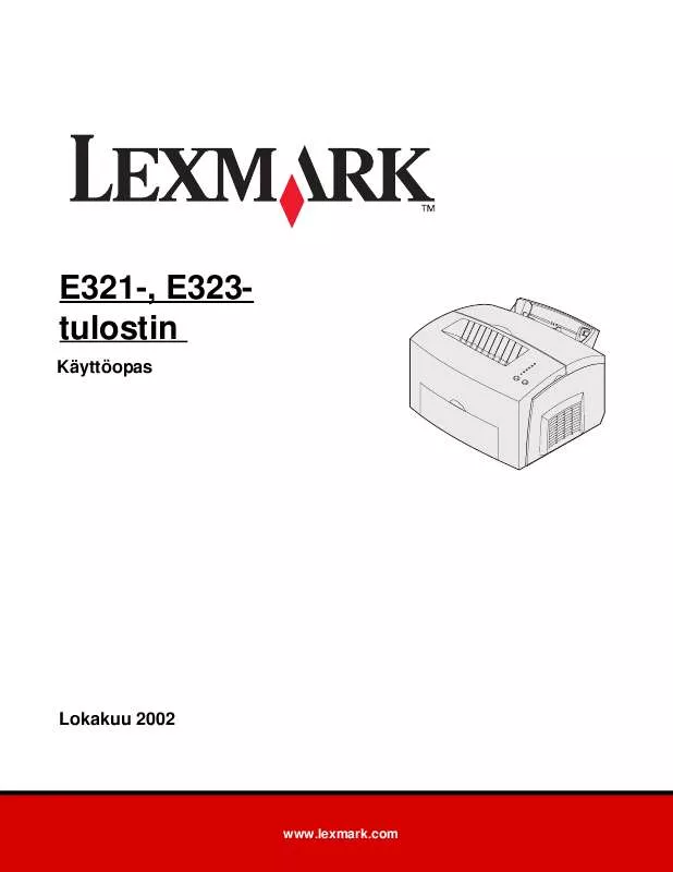 Mode d'emploi LEXMARK E321