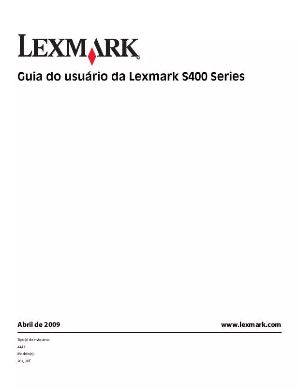 Mode d'emploi LEXMARK INTERPRET S400