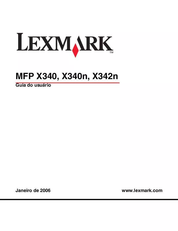 Mode d'emploi LEXMARK X340N