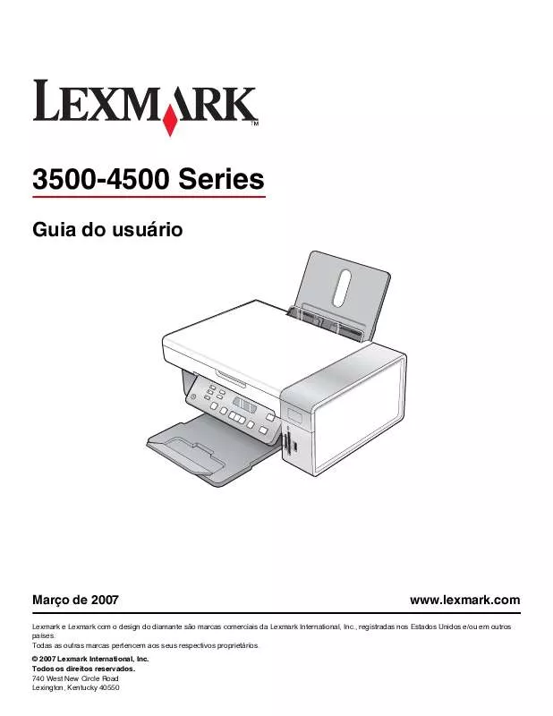 Mode d'emploi LEXMARK X3580